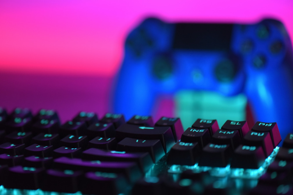 indie game developer workspace